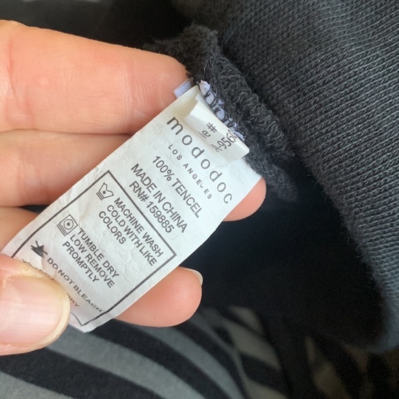 Mododoc Lightweight Pants sweatpants Drawstring Lounge Joggers S Black lace - Picture 4 of 14